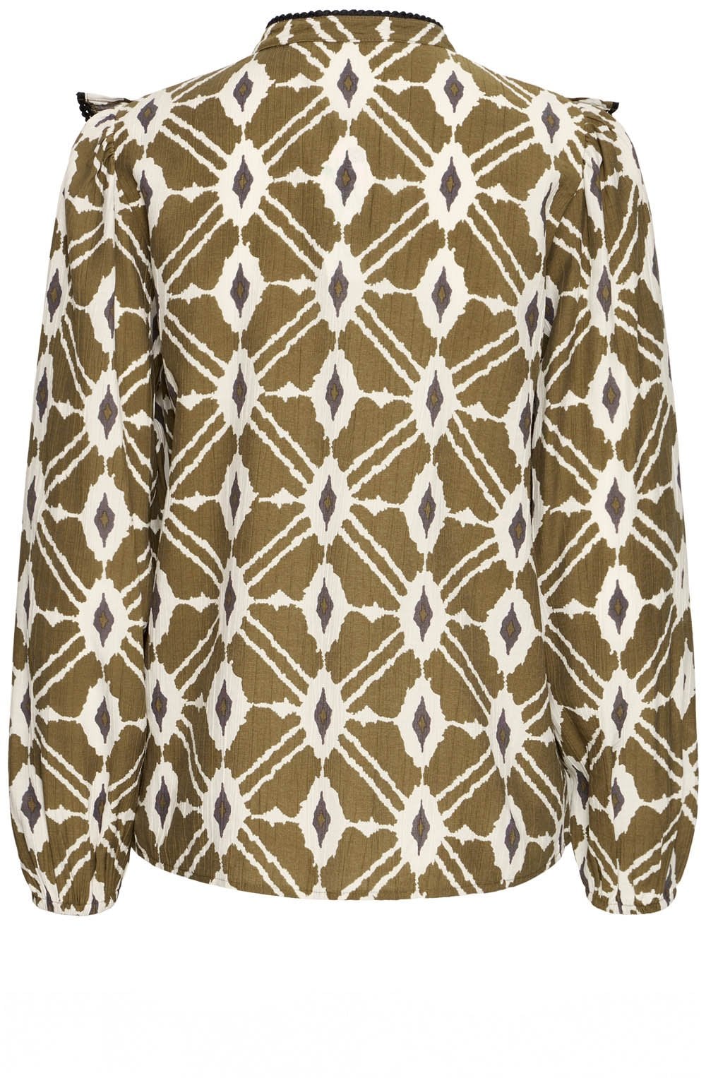 Military Olive Frill Shirt