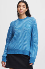 Millox Provence Blue Striped Chunky Knit Jumper