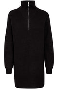Milo Black Half Zip Knitted Tunic