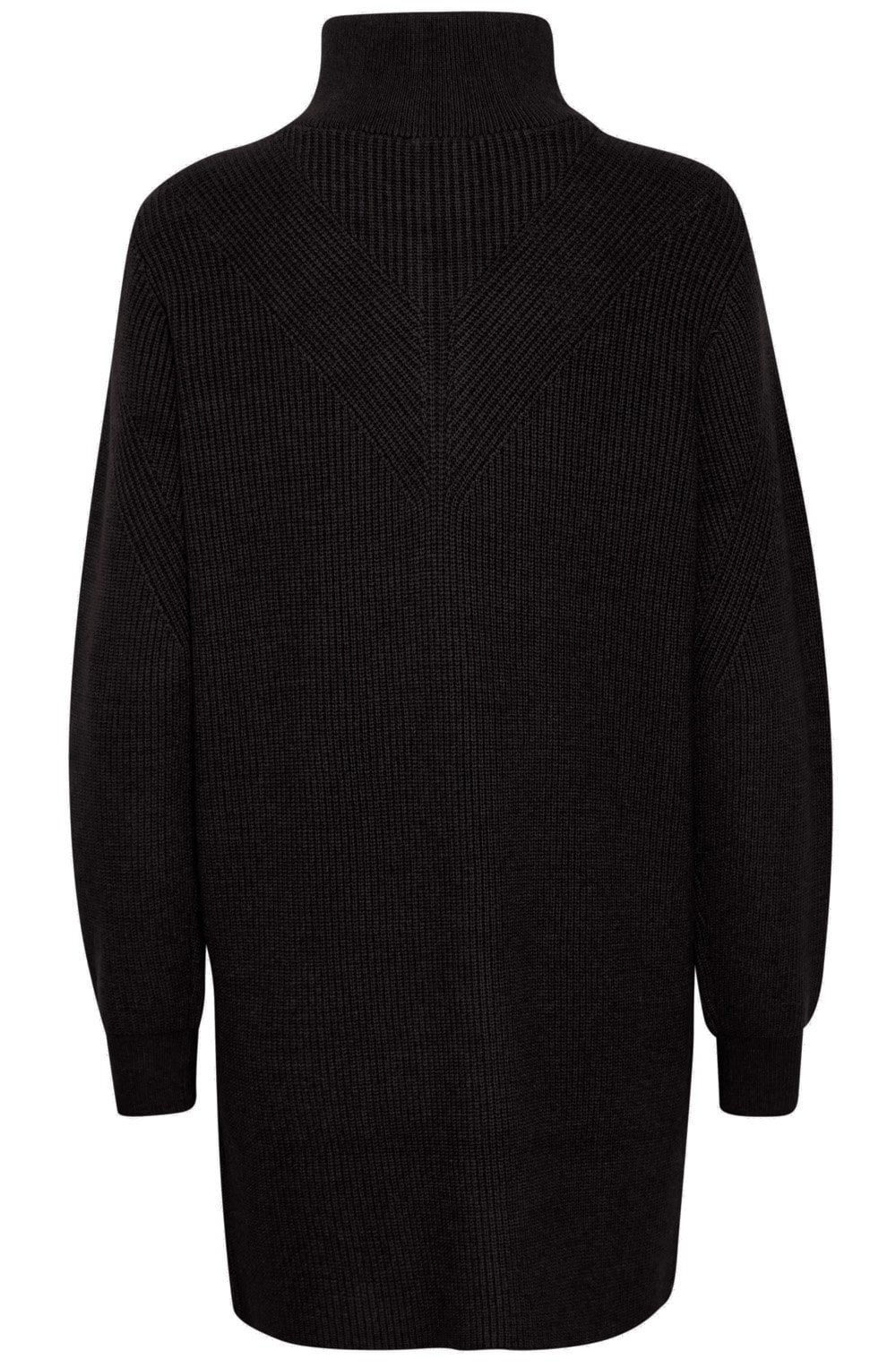 Milo Black Half Zip Knitted Tunic