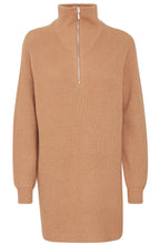 Milo Tiger's Eye Half Zip Knitted Tunic