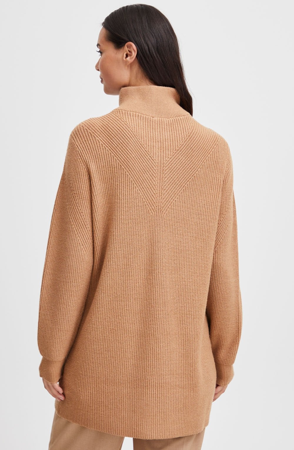 Milo Tiger's Eye Half Zip Knitted Tunic