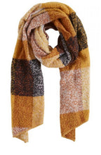 Mustard & Copper Check Scarf
