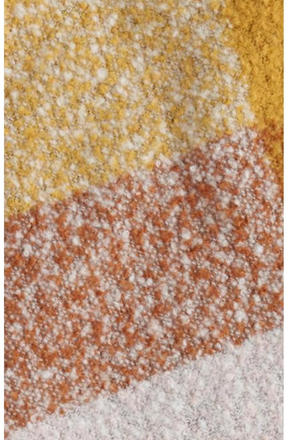 Mustard & Copper Check Scarf