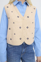 Nadika Oyster Embroidered Waistcoat