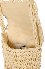 Natural Woven Straw Effect Bavibbe Phone Bag