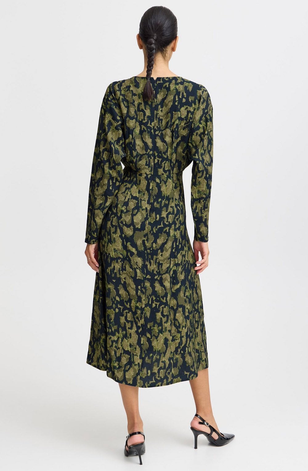 Navy Blazer Abstract Mix Hanva Dress