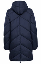 Navy Blazer Bomina Diagonal Quilted Coat