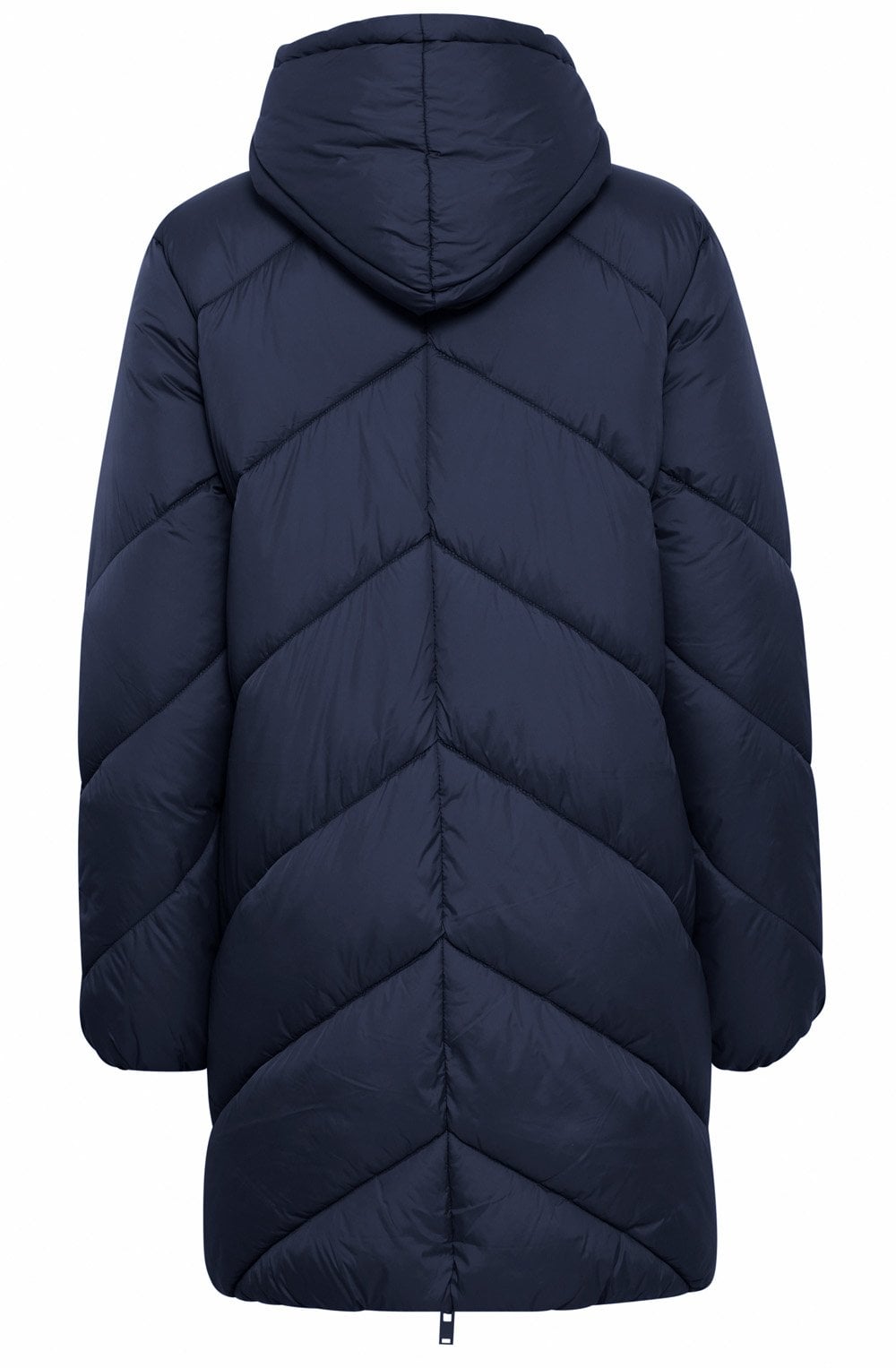 Navy Blazer Bomina Diagonal Quilted Coat