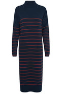 Navy Blazer MMorla Turtle Neck Dress