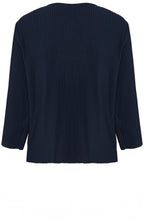 Navy Blazer Pleated Trissa Top