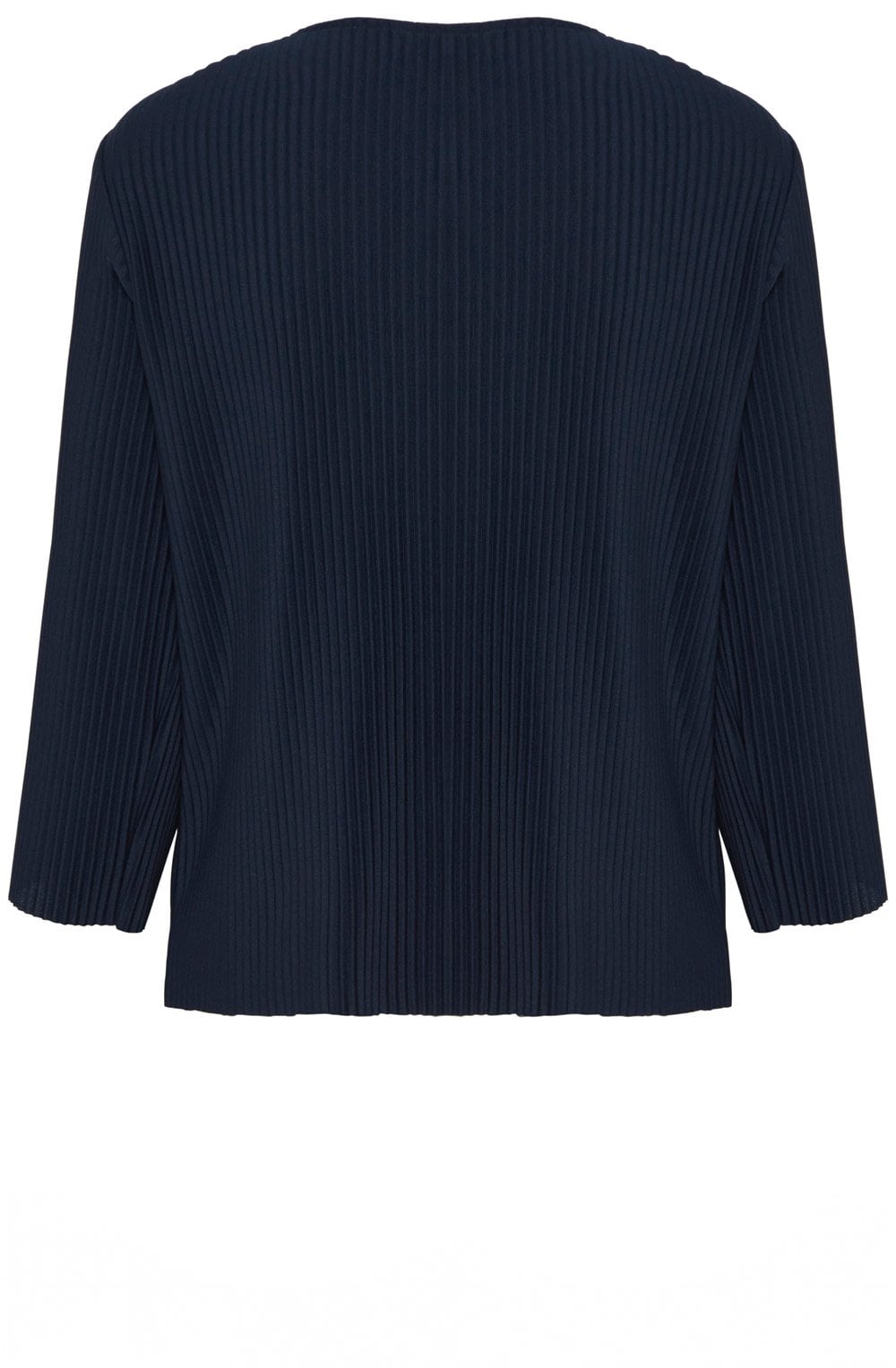 Navy Blazer Pleated Trissa Top