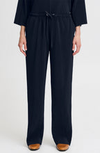 Navy Blazer Pleated Wide Leg Trissa Trousers