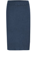 Navy Blazer Ribbed Knit Mmorla Skirt