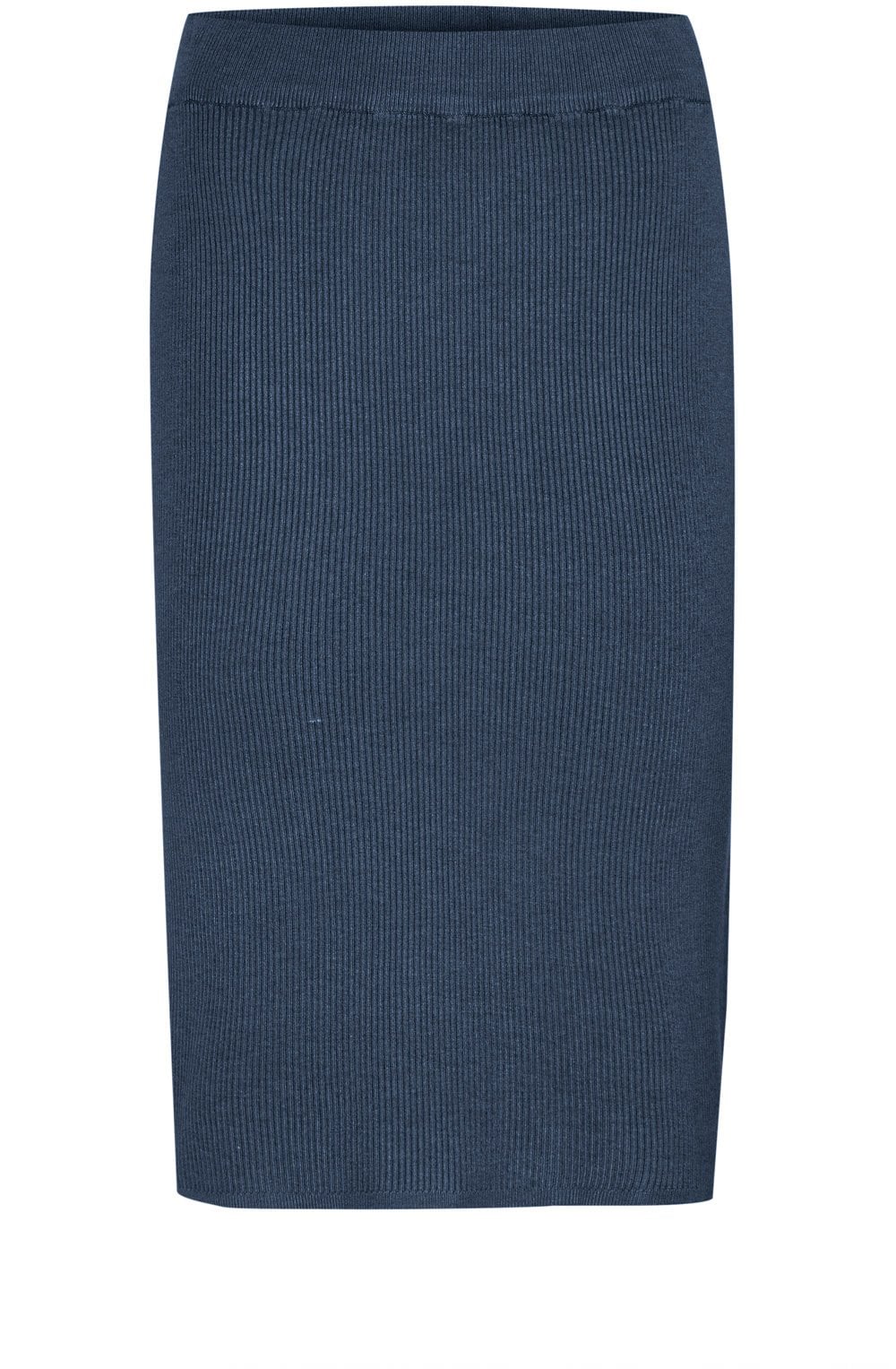 Navy Blazer Ribbed Knit Mmorla Skirt