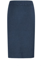 Navy Blazer Ribbed Knit Mmorla Skirt
