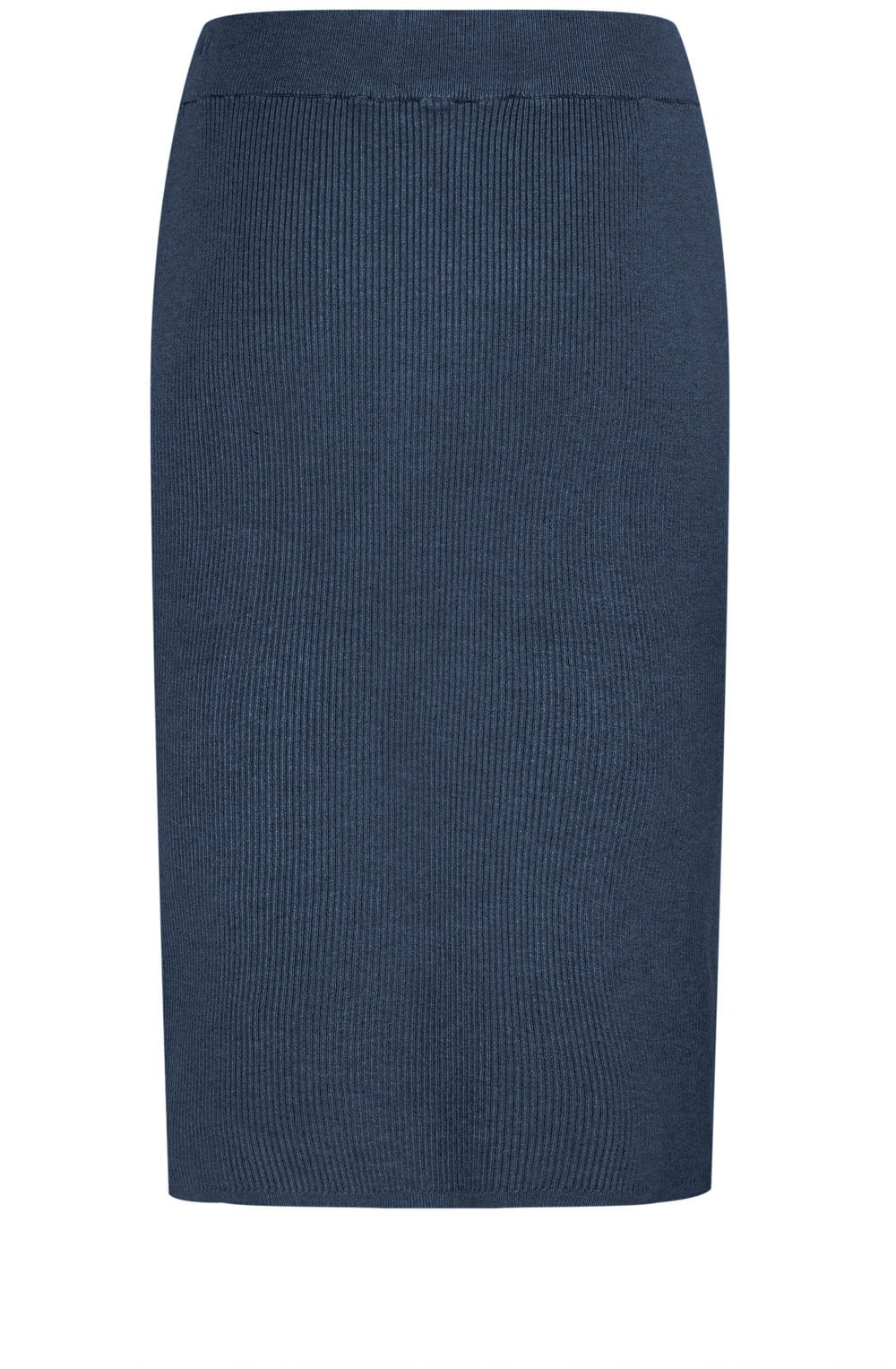 Navy Blazer Ribbed Knit Mmorla Skirt