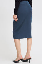 Navy Blazer Ribbed Knit Mmorla Skirt