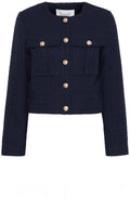 Navy Epia Bucle Box Blazer