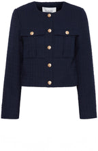 Navy Epia Bucle Box Blazer