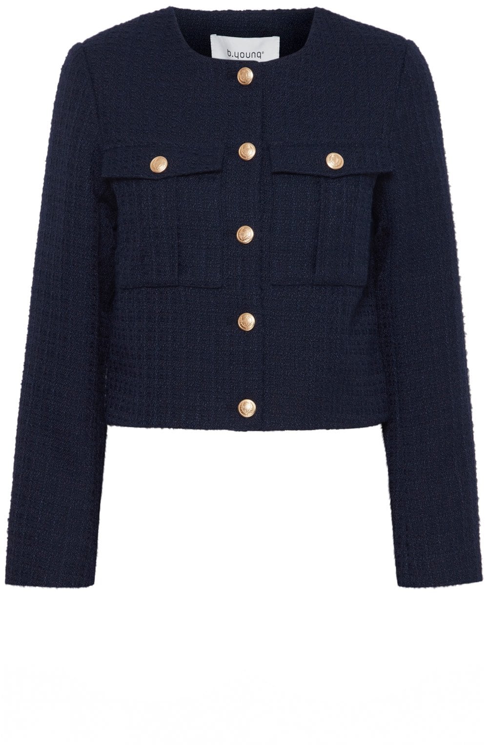 Navy Epia Bucle Box Blazer