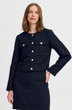 Navy Epia Bucle Box Blazer
