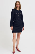 Navy Epia Bucle Box Blazer