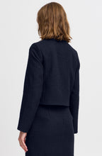 Navy Epia Bucle Box Blazer