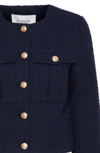 Navy Epia Bucle Box Blazer
