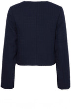 Navy Epia Bucle Box Blazer