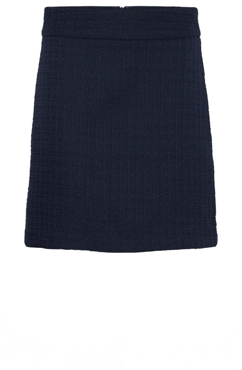 Navy Epia Bucle Skirt