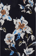Navy Floral Print Top