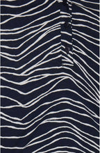 Navy & White Striped Blouse