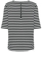 Navy & White Striped Top