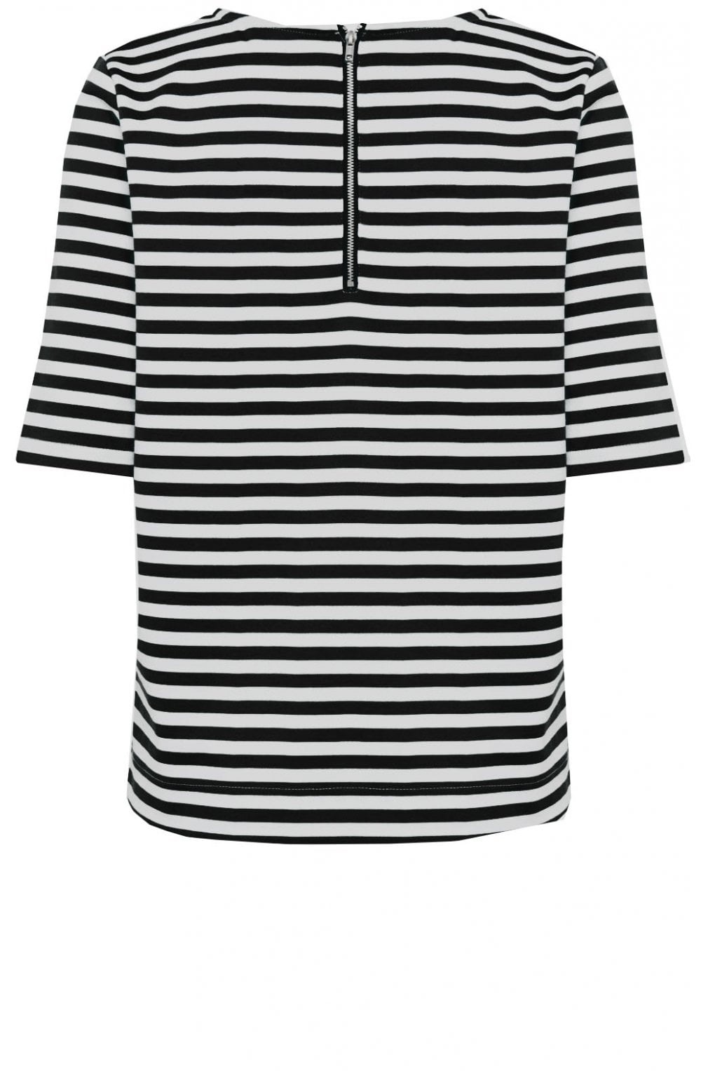Navy & White Striped Top