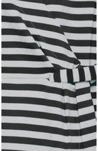 Navy & White Striped Wrap Dress