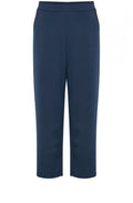 Navy Wide Leg Jersey Culottes