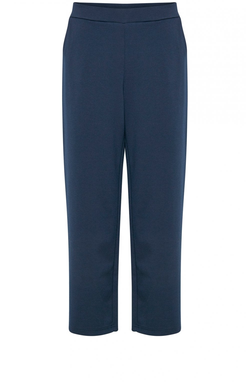 Navy Wide Leg Jersey Culottes