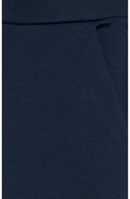Navy Wide Leg Jersey Culottes