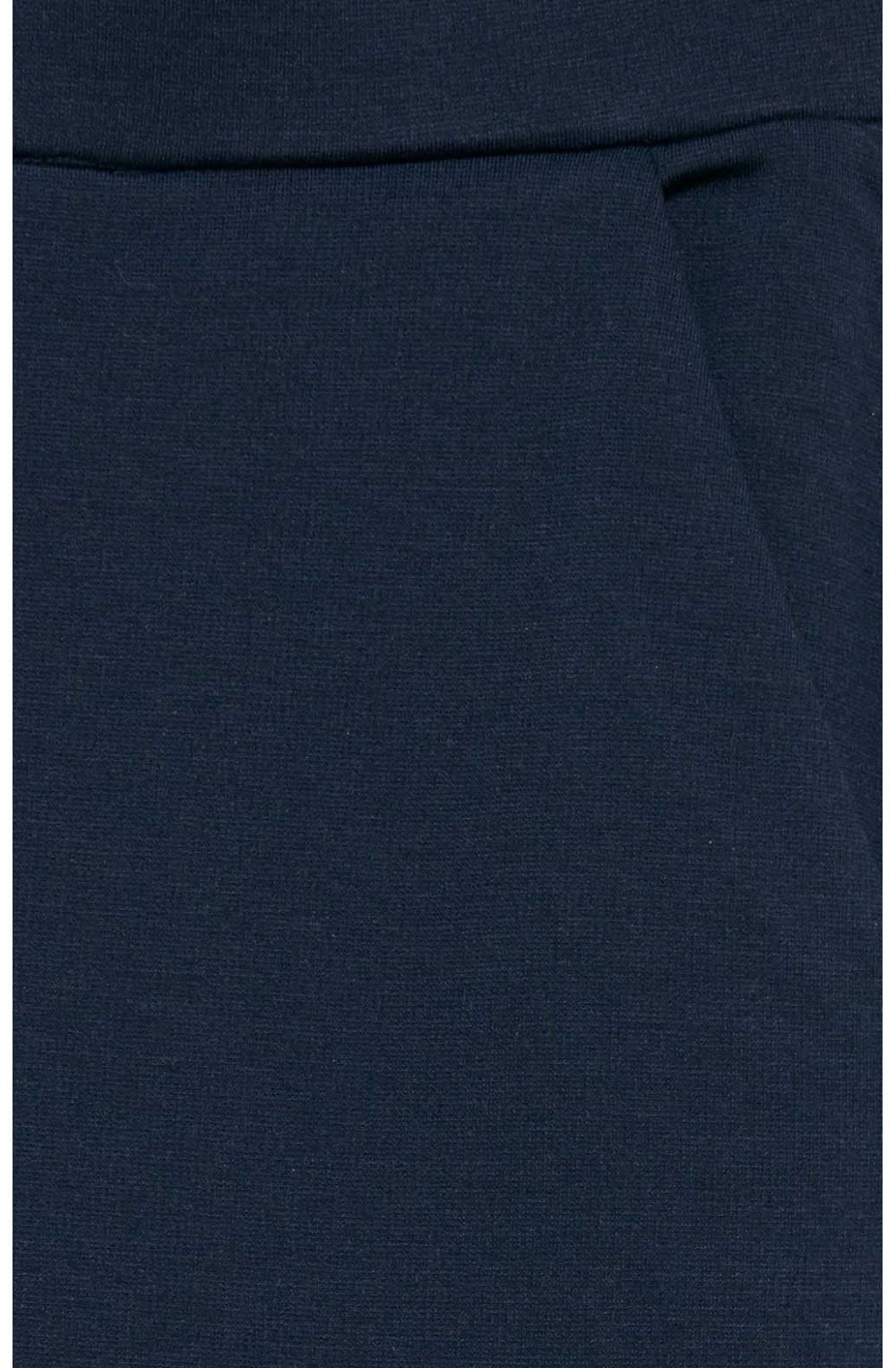 Navy Wide Leg Jersey Culottes