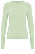 Nile Green Fine Knit Long Cuff Sweater