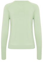 Nile Green Fine Knit Long Cuff Sweater