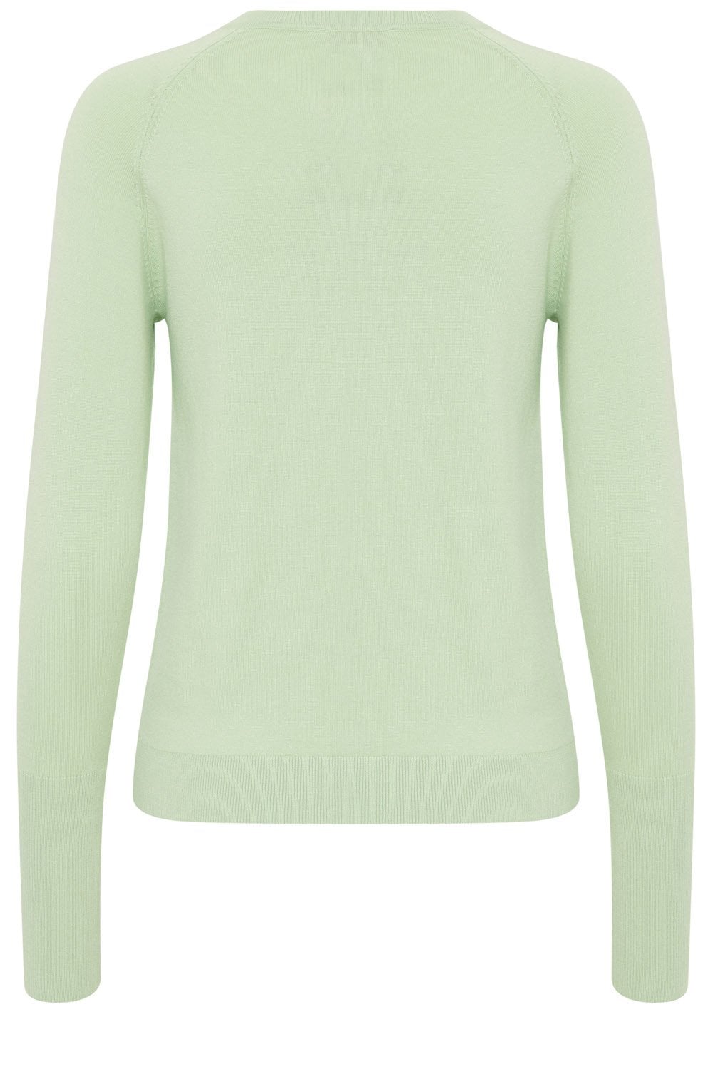 Nile Green Fine Knit Long Cuff Sweater