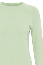 Nile Green Fine Knit Long Cuff Sweater