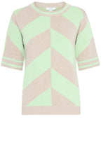 Nile Green Mix Knitted T Shirt