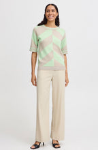 Nile Green Mix Knitted T Shirt