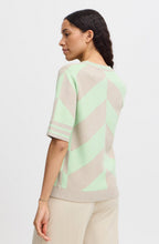 Nile Green Mix Knitted T Shirt