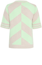 Nile Green Mix Knitted T Shirt
