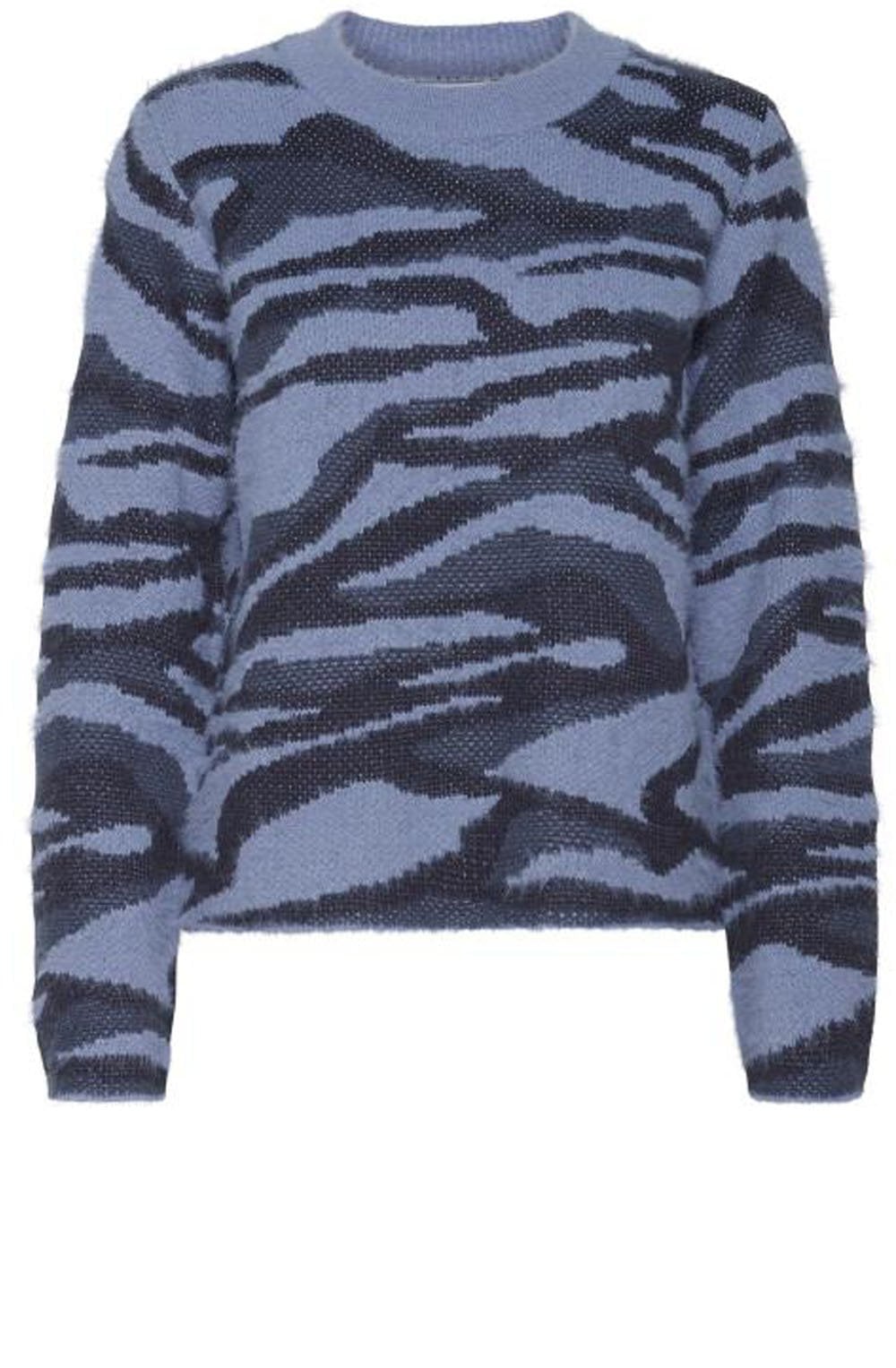 Nolle Blue Patterned Jumper