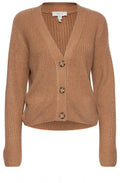 Nora Tan Ribbed Cardigan